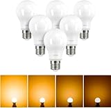 Linkind Dimmbar E27 LED Lampe 7.3W (ersetzt 60W), 2700K Warmweiß 806Lm A60 Edison Birne mit 220°, Dimmbar E27 Leuchtmittel, matt, 6 Stück