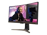 BenQ UltraWide Curved Monitor EW3880R (38 Zoll 21:9, 3840 x 1600, IPS, P3-Farbraum, USB-C-Laden, DP / HDMI, Höhenverstellbar), MacBook kompatibel