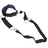 PACKOVE Kopftrainingsgeschirr mit Starker Polsterung und Verstellbarem Gurt für Nackenübungen und Traktion zur Unterstützung der Halswirbelsäule Beim Krafttraining