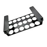 Ciieeo Hähnchenschenkel Grillrost aus Edelstahl 18 Loch Grillrack mit Antihaftbeschichtung BBQ Zubehör für Outdoor und Camping 1 Stück in Schwarz