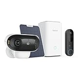 Reolink Bundle of Video Doorbell mit HomeHub Argus 4 Pro, 2K/4K WLAN Akku-Kameras, 1:1 Sicht, Nachtsicht, Dual-Band Wi-Fi 6, 180°-Weitwinkel, Personenerkennung, Solarpanel, ohne Monatsgebühr