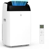 Klimaanlage Mobil 12000 BTU 2,6kW, Kühlen&Ventilieren&Entfeuchten, Mobiles Klimagerät mit abluftschlauch für Räume bis 117m³(43㎡), Leiser Betrieb