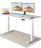 Desktronic Höhenverstellbarer Schreibtisch 160x80 cm - Stabiler Schreibtisch Höhenverstellbar Elektrisch - Standing Desk mit Touchscreen und Integrierten Ladesteckern