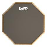 Evans RealFeel - Drum Practice Pad - Drum Pad - Schlagzeuger Practice Pad - Gummi, einseitig, 12 Zoll