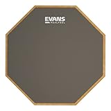 Evans RealFeel Schlagzeug-Übungspad, Schlagzeug-Pad, Schlagzeuger-Übungspad, Gummi, einseitig, 30,5 cm