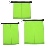 Alipis 3 Stück Teiliges Wasserdichtes mit Rollbarem Verschluss Leicht Doppelt Versiegelte Nähte für Camping Kajakfahren Bootfahren und Outdoor aktivitäten Grün