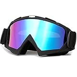 Weploda Hochwertige Motorradbrillen, Crossbrille, Antibeschlag-Uv-Brille Mit Schaumstoffpolsterung, Sowohl für Damen Als Auch für Herren, Geeignet für Outdoor-Sportarten