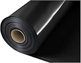 Baufolie Typ 200, 300 Abdeckfolie PE Estrichfolie Folie Plane Schutzfolie Abdeckplane Wasserabweisende, Wasserfeste, Wasserdampfdicht schwarz 4m x 25m 100m² (Typ 200-4m x 25m (100m²))