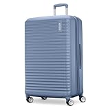 American Tourister Stratum 3.0 Großer 71,1 cm Spinner, von Fluggesellschaften zugelassen, Robustes Hartschalengepäck, erweiterbar 3,8 cm, RightHeight Verstellbarer Griff, Elemental Blue