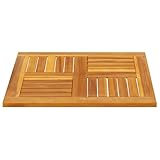 HEFZGDB Tischplatte 60x60x2 cm Quadratisch Massivholz Akazie Schreibtische Arbeitsplatte Schreibtischplatte Desk für Büro Küche Studienraum Konferenzraum