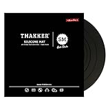 THAKKER Silicone Mat - Plattentellerauflage aus antistatischem Silikon - Schwarz | 3mm stark | 298mm Durchmesser | für 12' Plattenteller