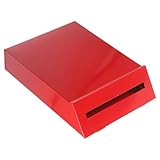 DOITOOL Wand Briefkästen für draußen großer briefkasten Living Room Decoration briefständer briefkaesten Briefbehälter mit großem Fassungsvermögen Briefkasten für Zuhause Eisen rot
