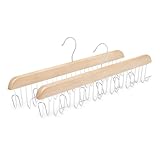 Amazon Basics Holz-Gürtelhalter, 2 Stück, 40x15.5 cm,...