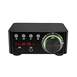 KOCAN Digitalverstärker, HiFi BT5.0 Digitalverstärker Mini Stereo Amp 100W Zweikanal Sound Power Receiver Stereo AMP USB AUX für Heimkino USB TF Kartenspieler Schwarz