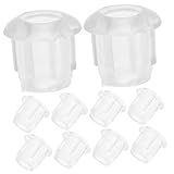 OFFSCH 200 Stück LED Light Perlenstopfen Sicherheitskappe Steckdosen-Sicherheitssteckerabdeckungen Lichtsteckdosenabdeckung Schutzkappen für Lampenfassungen Sockelkappe PVC