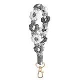 Boho Handgemachter Makramee Schlüsselanhänger Armband Schlüsselanhänger Weben Exquisiter Schlüsselanhänger Armband Schlüsselband für Frauen (C, One Size)