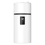 Wärmepumpen 102 L Wandmontage – R290 Luft-Wasser-Wärmepumpe, Effizienz für Wohnungen, Kleine Haushalte & Gewerbe, Einfache Installation & Leise 50 dB, Schnelle Aufheizung auf 75°C, WiFi