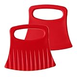 Zuasdvnk Crinkle Fry Cutter | Küche Wellenschneider – 2 x Kartoffelseife Schneidewerkzeug, multifunktionales gewelltes Knisterschneiden Schneidewerkzeuge zum Schneiden von Kartoffeln, Gurken