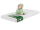 DREAMSTAR Ergo Kids Junior Babymatratze und Kindermatratze | Öko-TEX® | hautfreundlicher Bezug abnehmbar und waschbar bei 60 Grad | 60 x 120 cm