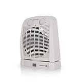Orbegozo FH 7001 - Bad-Heizung mit Drehbewegung, zwei Hitzestufen und Ventilatorfunktion für kalte Luft, 2000 W Leistung