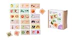 Eichhorn – Montessori – Puzzle zum Erlernen der Obst- & Gemüsesorten, finde das richtige Gegenstück, 17 realitätsnahe Abbildungen auf 34 Teilen, aus 100%FSC zertifiziertem Lindensperrholz, ab 2 Jahren