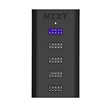 NZXT Interner USB-Hub 3 - AC-IUSBH-M3 - 4 interne USB 2.0 Anschlüsse - 3M Dual Lock Bänder - Magnetisches Gehäuse - Plug and Play