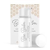 bedrop BeeBalm Lippenpflege Lippenbalsam im Pump-Spender mit Manuka Honig, Gelée Royale, Retinol - feuchtigkeitsspendend, Anti-Aging für Lippen & Nase 100% natürlich, 6ml