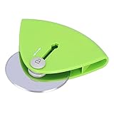 Baxnore Einziehbarer Pizzaschneider aus Edelstahl, rundes Pizzarad mit ABS -Griff für die Heimküche, 11 cm Cutter Spülmaschine Safes Backwerkzeug