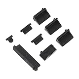 CIYODO 3 Sätze Staubstopfen Laptop-zubehör Laptop zubehör Computer-Staubschutz Anti-Staub-Stopper für Laptops Anti-Staub-Stecker für Notebook-Computer Staubschutzhülle aus Silikon Black