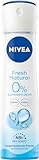 NIVEA Fresh Natural Deo Spray, Deo ohne Aluminium (ACH) mit sanfter Pflege, antibakterielles Deodorant mit 48h Schutz und einzigartiger INFINIFRESH Formel (150 ml)