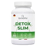 Bandini® DETOX SLIM 60 vegane Kapseln | Antioxidativ, natürliche Darmreinigung | Bioverfügbar und Hochdosiert Pflanzenextraktkomplex mit Bromelain, Löwenzahn, Pilosella, Birke und Garcinia