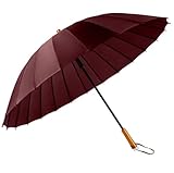 Regenschirme for Regen, Regenschirm mit Holzgriff, Regenschirm, Outdoor-Regenschirm, leicht, langlebig, stark, for Männer und Frauen, Reiseschirm (Color : Black, Size : 115 * 84cm)