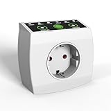HBN Countdown Timer Steckdose, Zeitschaltuhr mit Countdown in 6 Stufen(15min bis 6h), Energiespar-Steckdose mit Repeat-Funktion & Kindersicherung, 16A/3.680W