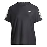 adidas Women's Own The Run Tee (Plus Size) T-Shirt, Black, 4XL