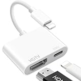 Lightning HDMI Adapter,【Apple MFI zertifiziert】 Lightning auf HDMI, i-Phone H-DMI Adapter, A-dapter L-ightning auf H-DMI