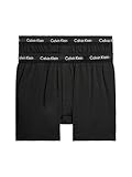 Calvin Klein Herren Boxershorts 'Trad' (2er-Pack), Schwarz / Schwarz, S