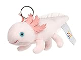 Uni-Toys - Axolotl mit Schlüsselanhänger - 15 cm (Länge) - Plüsch-Wassertier - Plüschtier, Kuscheltier