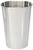 Tatonka Edelstahl-Becher Pint Mug (500 ml) - Einwandiger Trinkbecher ohne Henkel mit 0,5l Volumen und Volumenskalierung - Lebensmittelecht, unzerbrechlich, schadstofffrei - Ø 9 x 13 cm