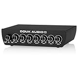 Douk Audio T7 7-Band Equalizer, Ausgewogener XLR/RCA Vorverstärker für Heimverstärker