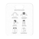 Shirt Faltbrett, Klappbrett Hemd, Wäscheklapphelfer, T-Shirt-Klappbrett, Einfache und Schnelle Faltbretter, Langlebiger Falthelfer, Einfache und Schnelle Faltbretter für Erwachsene und Kinder(Weiß)