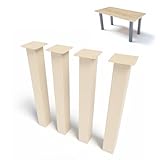NWELD Tischfüsse Tischbeine Metall EINFACH Beige 72x11x11cm Tischkufen DIY - Tischbein Set - Tischfuß Loft. Industriestil für Couchtisch. Esstisch. Schreibtisch