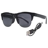 Joasaca Sonnenbrille, Bluetooth V5.3, Sonnenbrille, Brille, intelligente Sonnenbrille, Anruf, Outdoor-Sport, HiFi-Kopfhörer, Schwarz, Anti-Touch-Technologie
