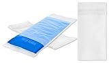 com-four® 10x Einweg Vlieshülle für Kalt & Warm Mehrfach-Gel-Kompresse | Gel-Kühlpack Schutzhülle zum Schutz Ihrer Haut