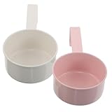 FOMIYES 2 Stück Metall Dosierschaufel aus Eisen mit Aufhängehaken Exakte Messlöffel für Waschmittel Flüssigwaschmittel und Tierfutter Ergonomischer Griff Platzsparend für Haushalt und