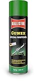 BALLISTOL 22250 GUNEX Waffenöl 400ml Spray – Temperaturbeständiges Waffen-Pflege-Öl – Reinigung, Wartung, Rostschutz