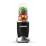 nutribullet Pro, 900 Watt Leistung, Einfach und schnell in der Anwendung, Kompakt, Leicht zu reinigen, Mit 700 ml Becher, Smoothiemixer, Smoothie Maker, Elektrischer Mixer, NB904B, Schwarz