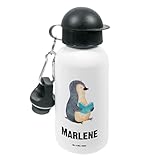 Mr. & Mrs. Panda Personalisierte Kindertrinkflasche Spinne Agathe Liebe - Personalisierte Geschenke, Kindertrinkflasche bedrucken, Mädchen, Verliebt,