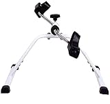 LISHEUK Tragbarer Pedaltrainer, Mini-Heimtrainer, Fußpedal-Fahrradgerät im Sitzen für Arm- und Bein-Rehabilitationstraining zu Hause unter dem Schreibtisch