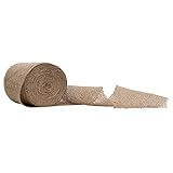 Windhager Jute-Wickelstreifen Jutegewebe Juteband Jute-Wickelstreifen Deko-Band, 10 cm x 25 m, natur, 06439