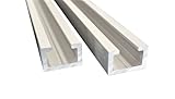 Alutec Aluminium C-Profil 17x11mm passend für M8 Schraube...